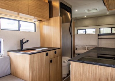 The Rogue - Chevy 3500 Truck Camper - Kitchenette with sink